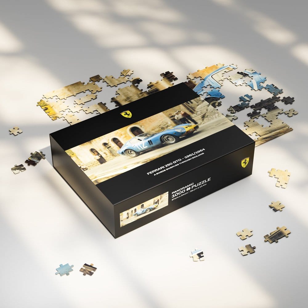 Ferrari 250GTO premium puzzle A Swede Swerves Through Sicilians (1000 pièces) 97 x 34 cm