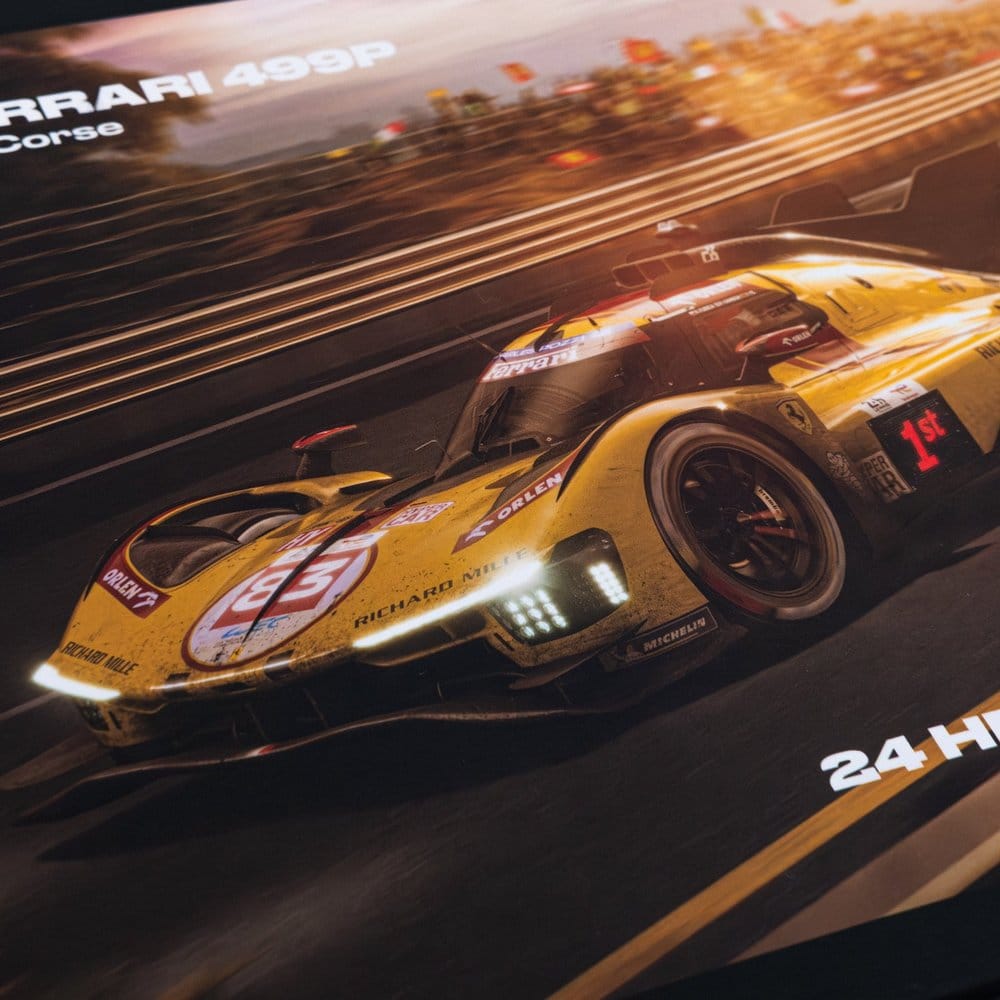 Ferrari AF Corse puzzle 499P 24 Heures du Mans 2025 Winner (1000 pièces) 48 x 68 cm