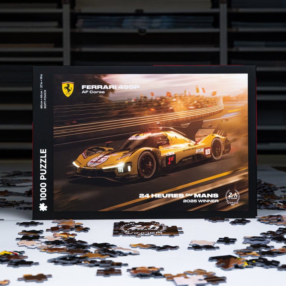 Ferrari AF Corse puzzle 499P 24 Heures du Mans 2025 Winner (1000 pièces) 48 x 68 cm