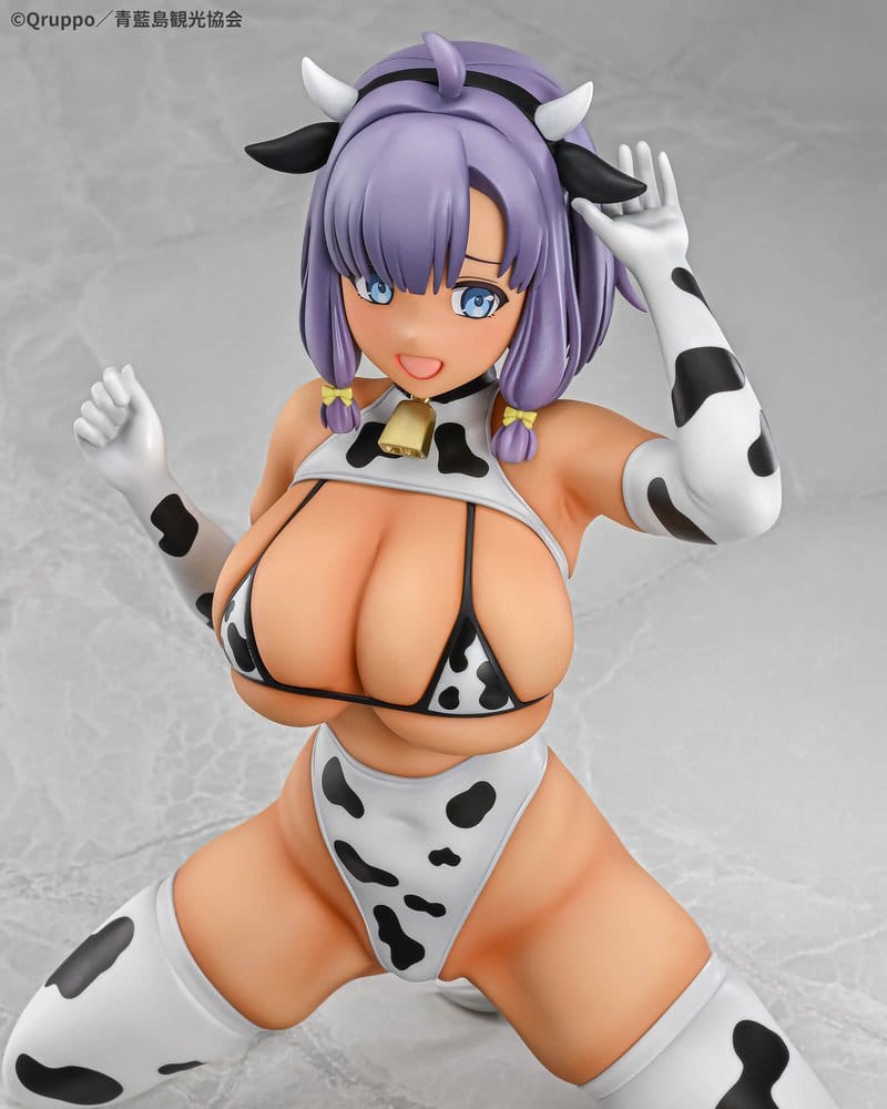 Nukitashi The Animation statuette PVC 1/5 Misaki Hotori Cow print costume Tanned Ver. 22 cm