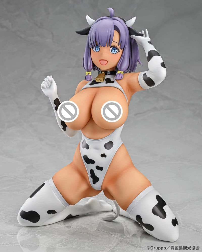 Nukitashi The Animation statuette PVC 1/5 Misaki Hotori Cow print costume Tanned Ver. 22 cm