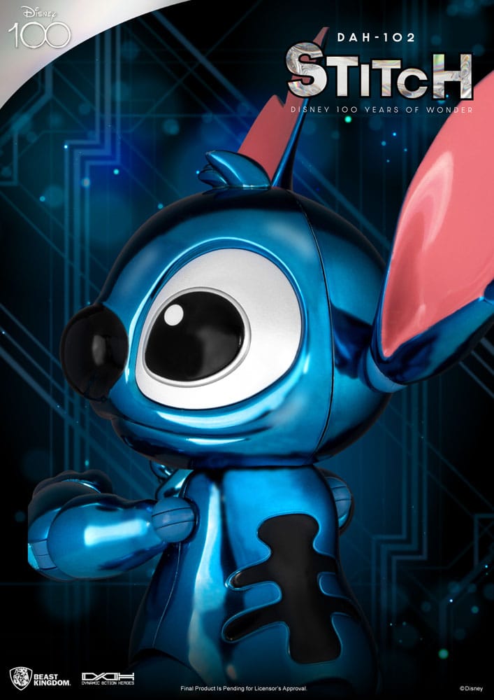 Disney 100 Years of Wonder figurine Dynamic Action Heroes 1/9 Stitch (Lilo & Stitch) 16 cm