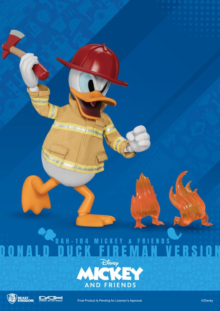Mickey & Friends figurine Dynamic Action Heroes 1/9 Donald Duck Fireman Ver. 24 cm