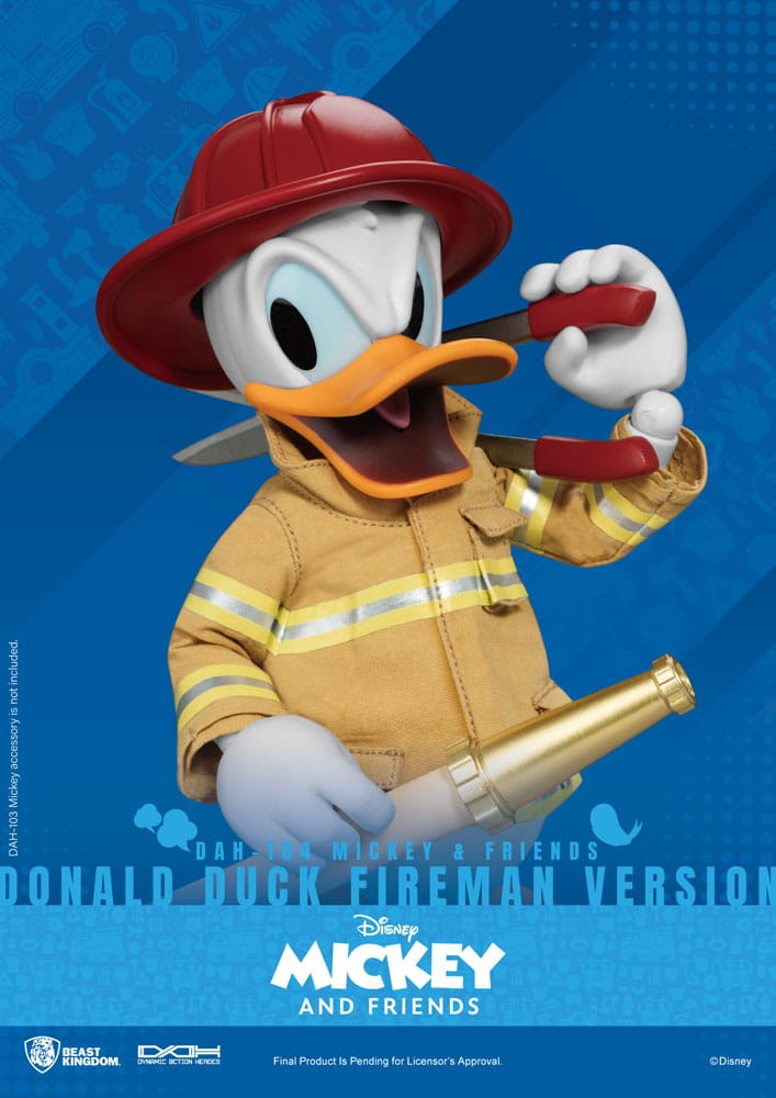 Mickey & Friends figurine Dynamic Action Heroes 1/9 Donald Duck Fireman Ver. 24 cm