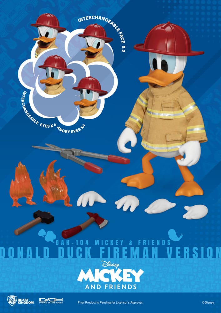 Mickey & Friends figurine Dynamic Action Heroes 1/9 Donald Duck Fireman Ver. 24 cm