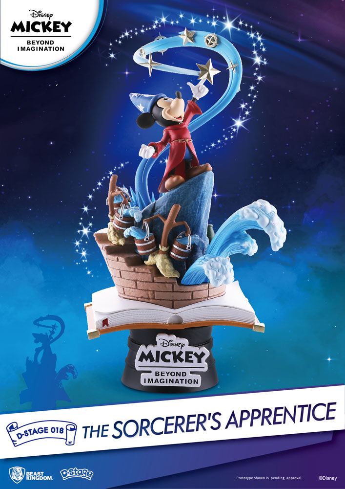 Disney - Mickey Beyond Imagination Diorama D-Stage The Sorcerer's Apprentice 15 cm - flash vidéo