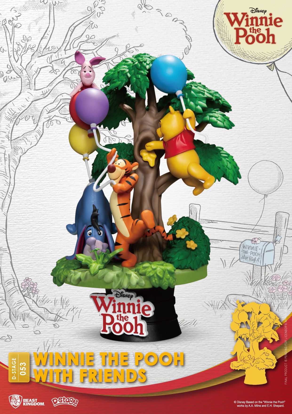 Disney diorama PVC D-Stage Winnie The Pooh With Friends 16 cm