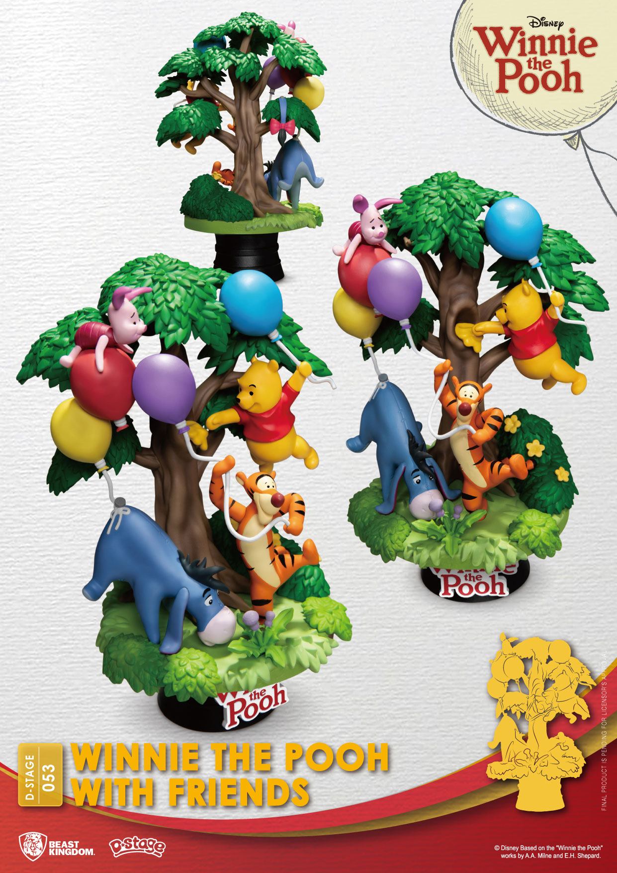 Disney diorama PVC D-Stage Winnie The Pooh With Friends 16 cm