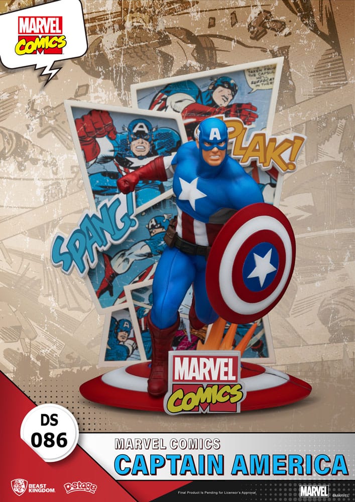 Marvel Comics diorama PVC D-Stage Captain America 16 cm