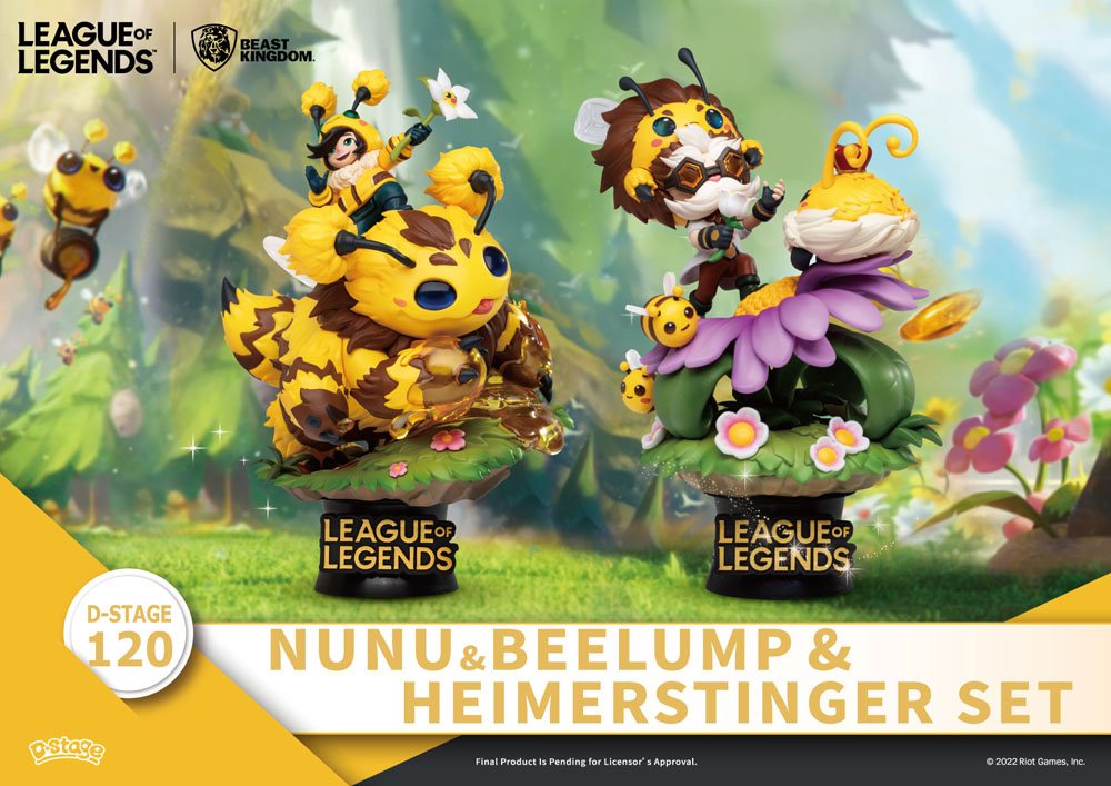 League of Legends diorama PVC D-Stage Nunu & Beelump & Heimerstinger 16 cm