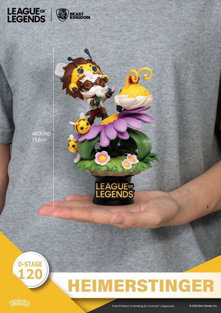 League of Legends diorama PVC D-Stage Nunu & Beelump & Heimerstinger 16 cm