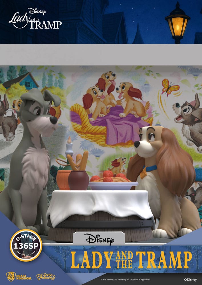Disney D-Stage statuette PVC Lady and the Tramp 12 cm