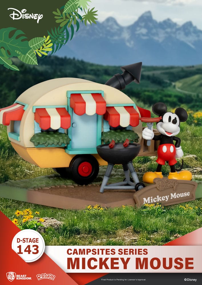 Disney diorama PVC D-Stage Campsite Series Mickey Mouse 10 cm