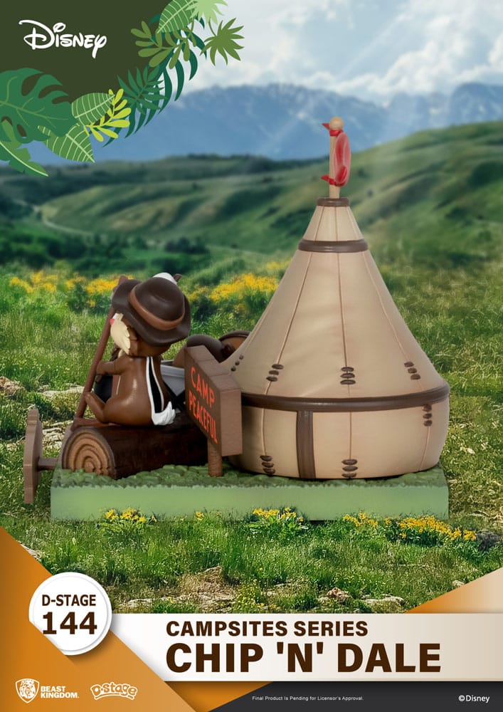 Disney diorama PVC D-Stage Campsite Series Chip & Dale 10 cm