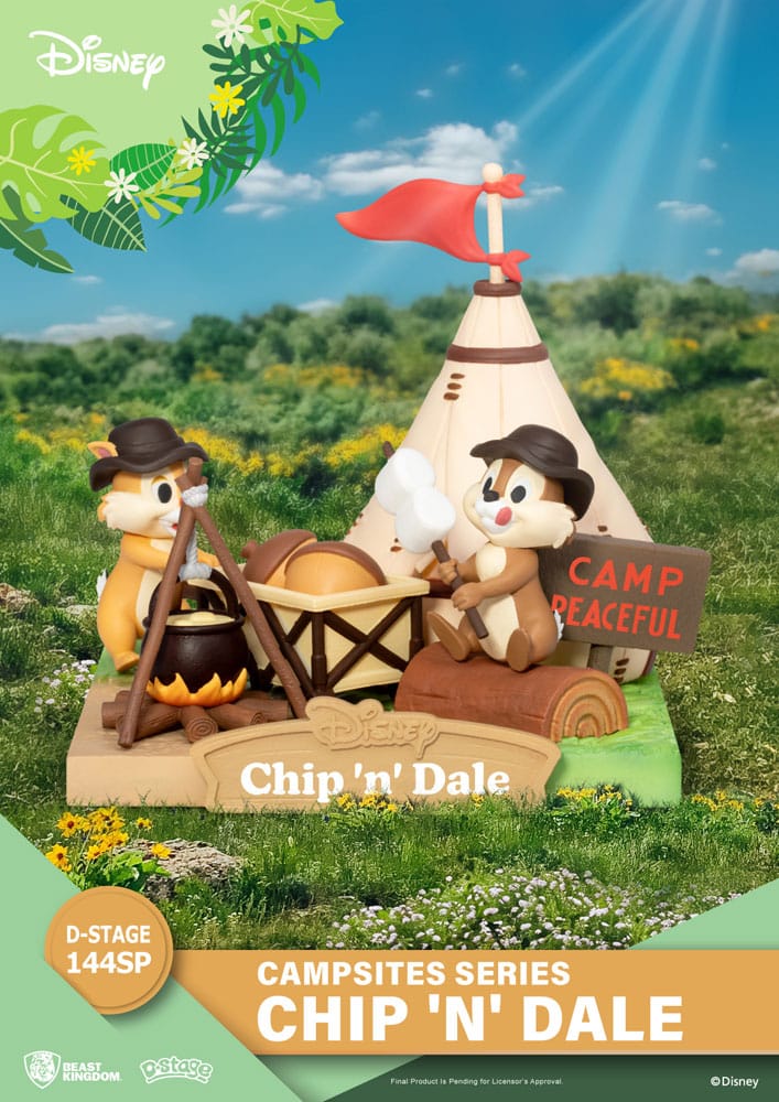 Disney diorama PVC D-Stage Campsite Series Chip & Dale Special Edition 10 cm
