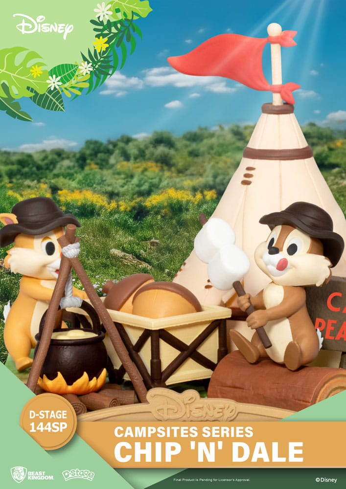 Disney diorama PVC D-Stage Campsite Series Chip & Dale Special Edition 10 cm