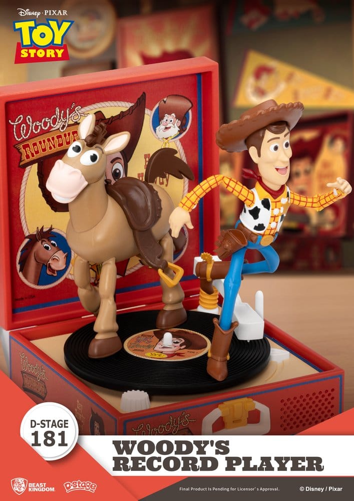 Toy Story Record Player Series Figurine en PVC Woody's Record Player 13 cm