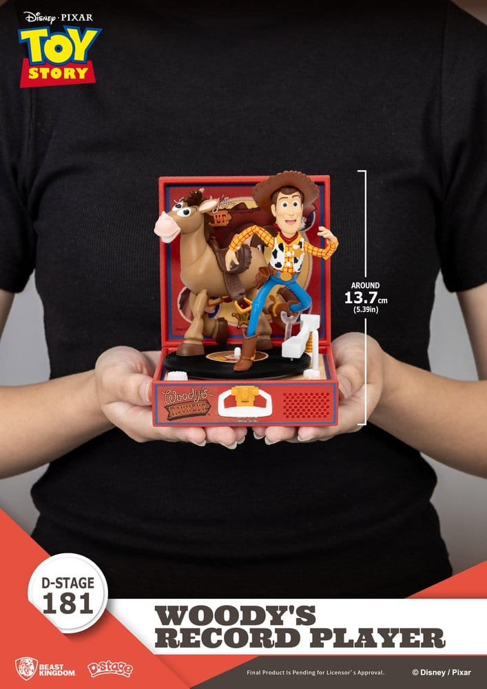 Toy Story Record Player Series Figurine en PVC Woody's Record Player 13 cm