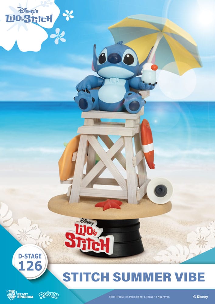 Disney diorama PVC D-Stage Stitch Summer Vibe 16 cm
