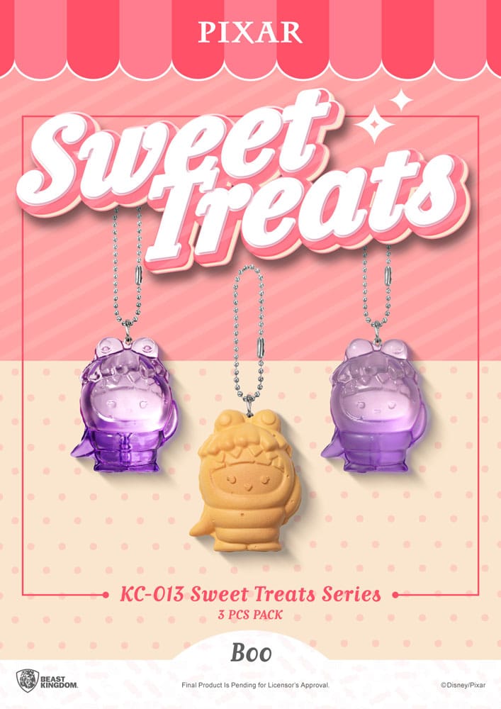 Pixar pack 3 porte-clés Sweet Treats Series 4 cm