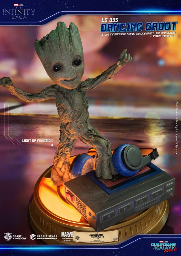 Les Gardiens de la Galaxie 2 statuette 1/1 Dancing Groot heo EU Exclusive 32 cm