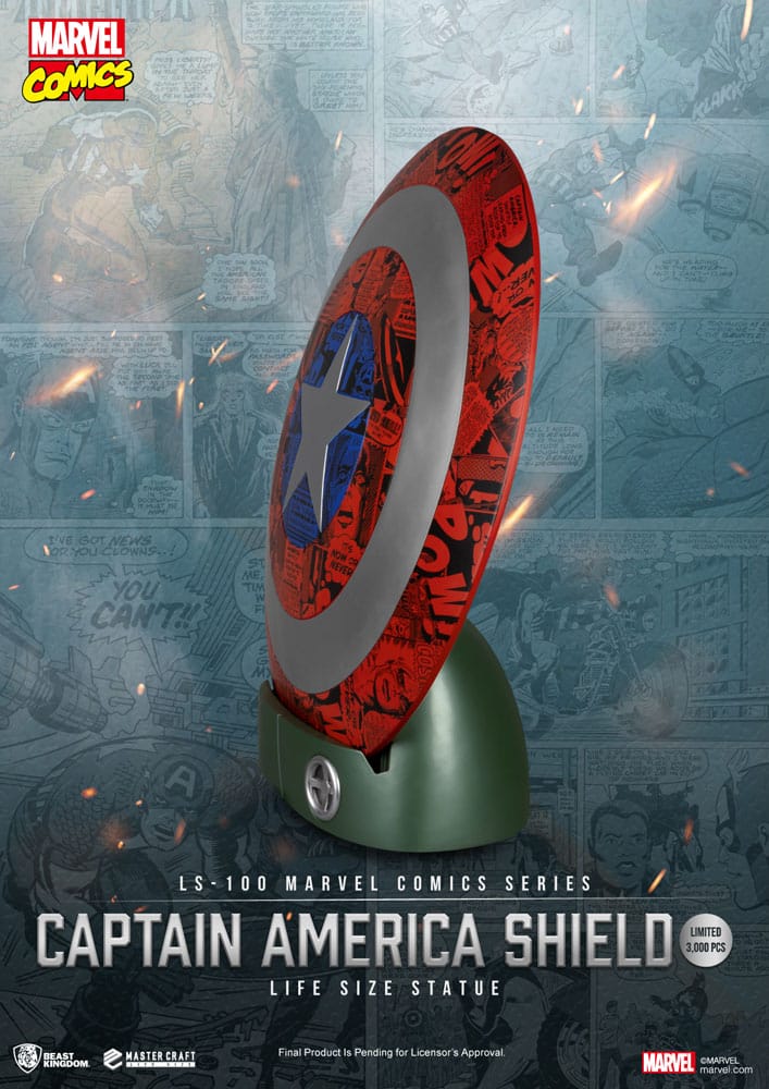 Marvel Comics PVC Captain America Bouclier Life Size Statue 64 cm