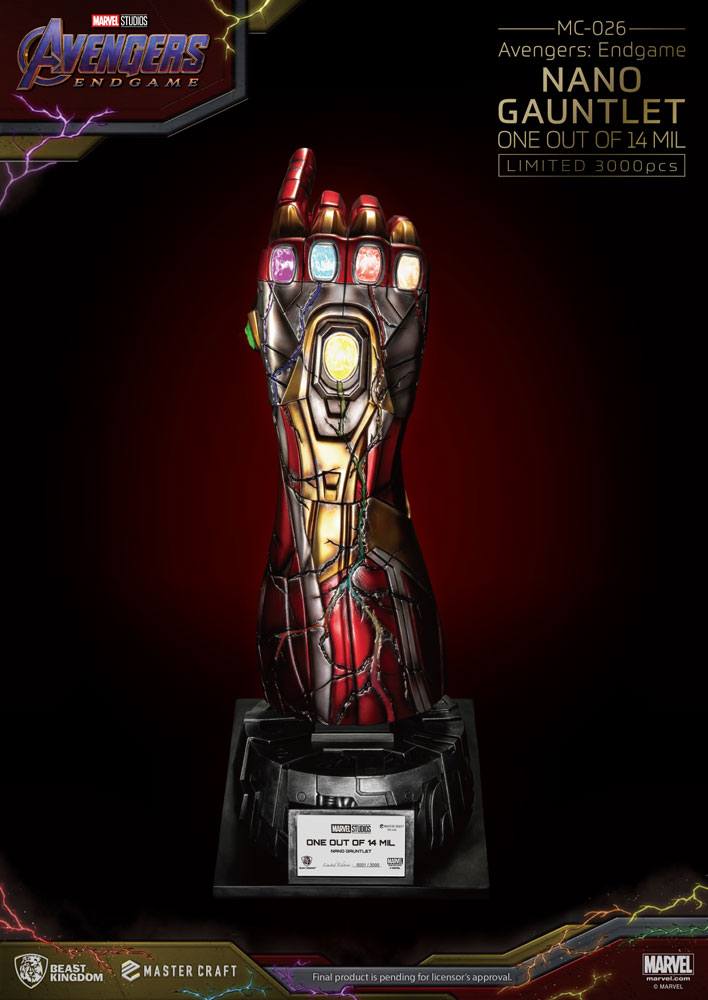 Avengers Endgame statuette Master Craft Nano Gauntlet 1/14000605 47 cm