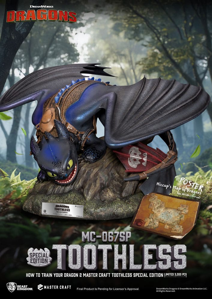 How To Train Your Dragon 2 statuette Master Craft Toothless 38 cm