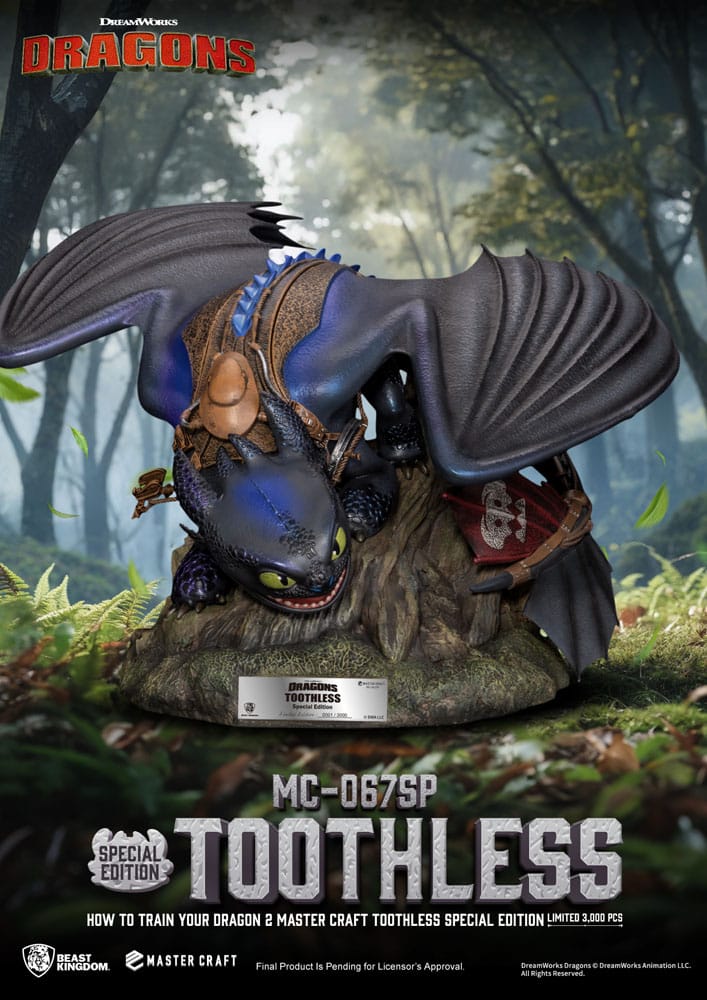 How To Train Your Dragon 2 statuette Master Craft Toothless 38 cm