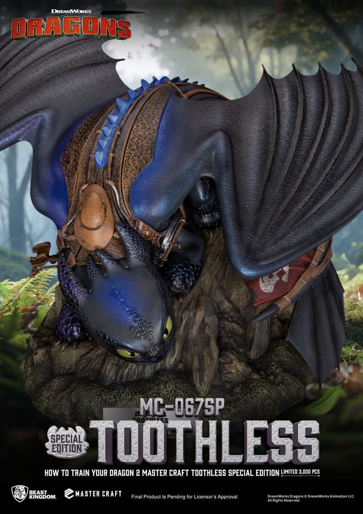 How To Train Your Dragon 2 statuette Master Craft Toothless 38 cm