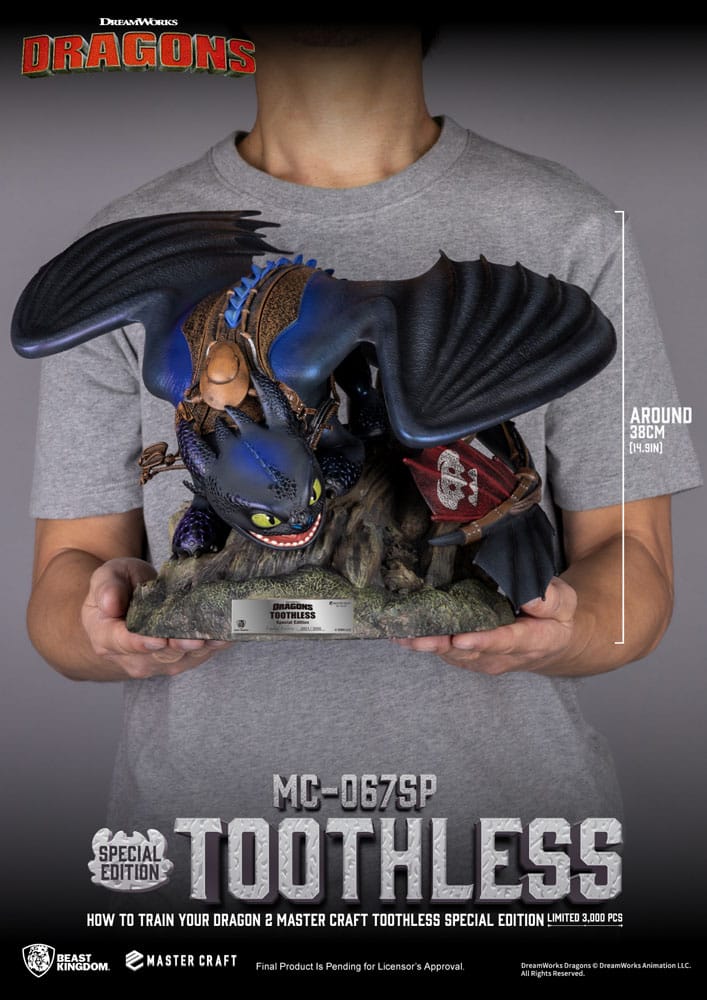 How To Train Your Dragon 2 statuette Master Craft Toothless 38 cm