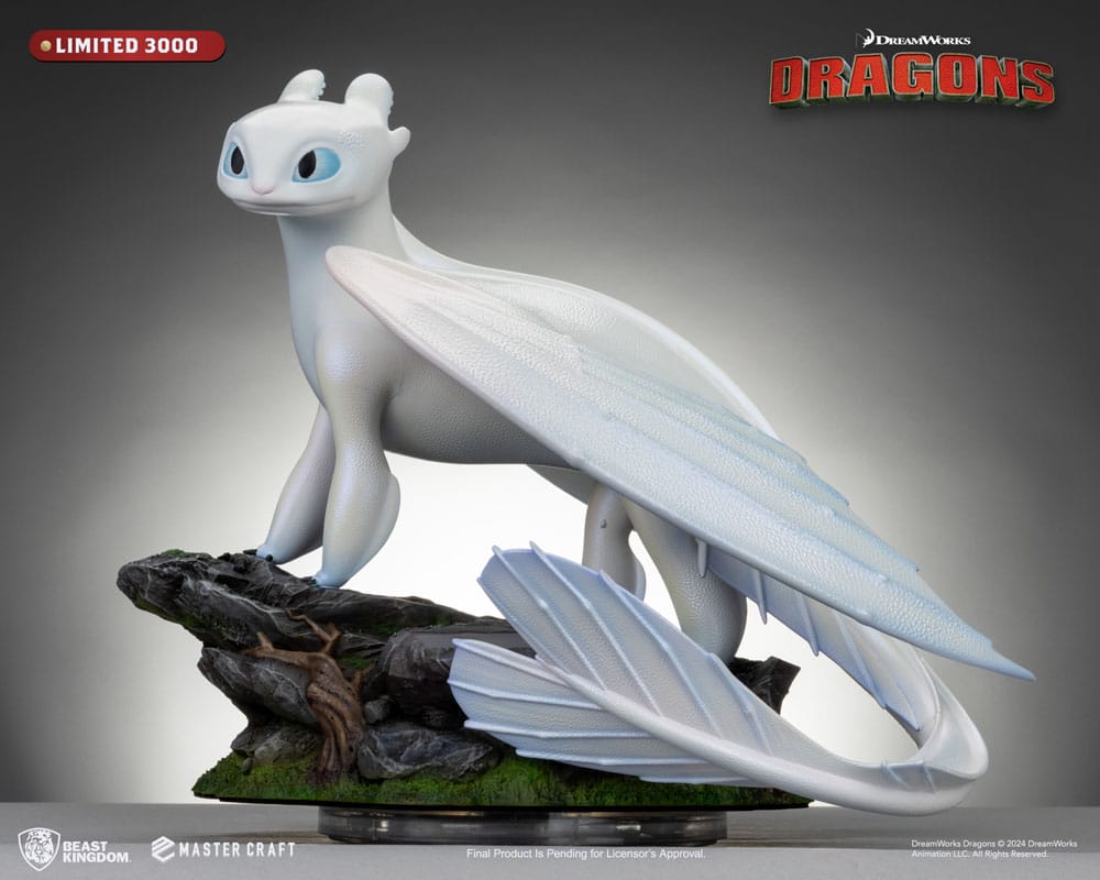 Dragons 3 statuette Master Craft Light Fury 29 cm