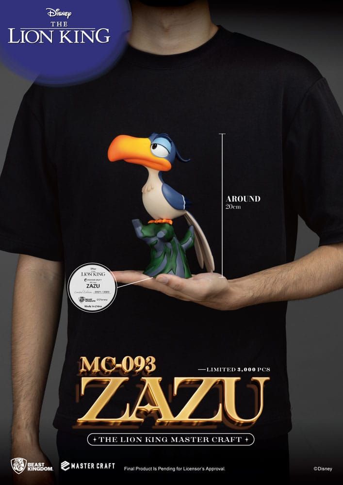 Disney statuette Master Craft Le Roi Lion Zazu 20 cm