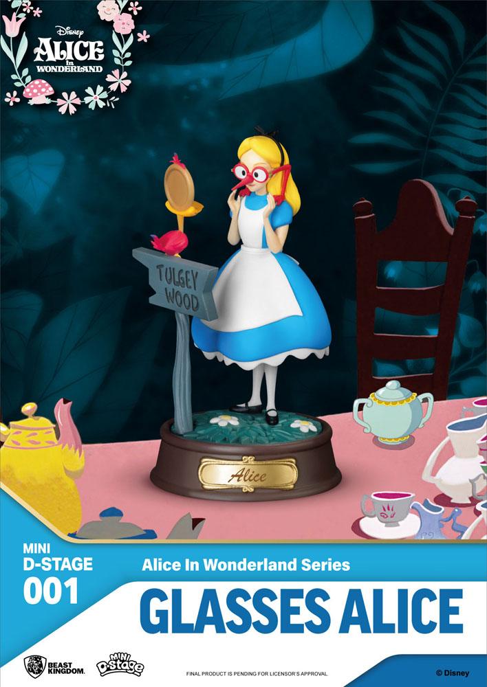 Alice au pays des merveilles pack 6 statuettes Mini Diorama Stage 10 cm