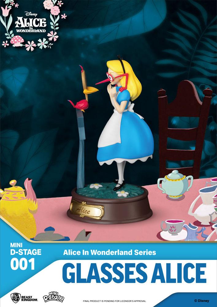 Alice au pays des merveilles pack 6 statuettes Mini Diorama Stage 10 cm