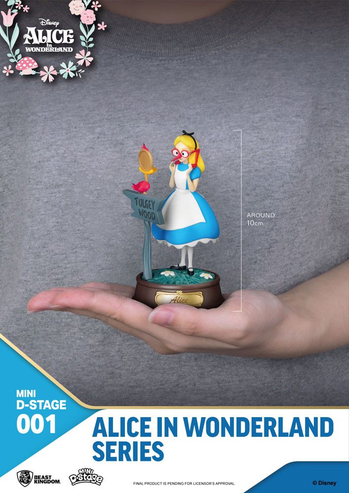 Alice au pays des merveilles pack 6 statuettes Mini Diorama Stage 10 cm