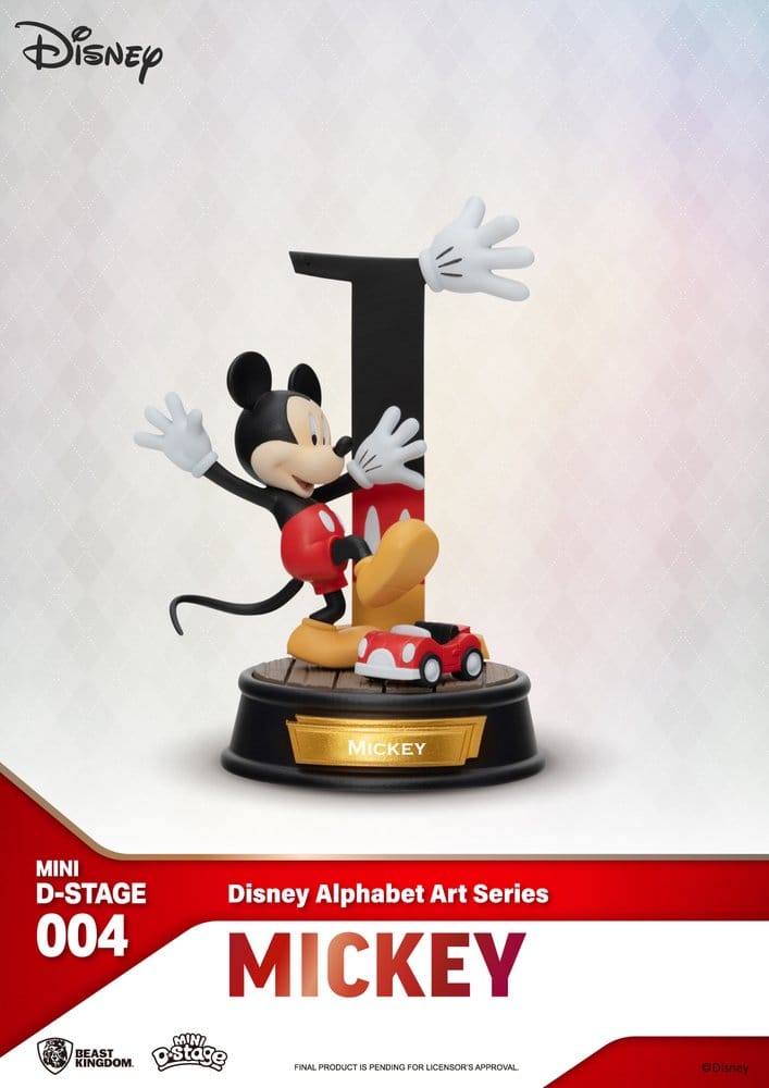 Disney pack 6 statuettes Mini Diorama Stage Alphabet Art 10 cm
