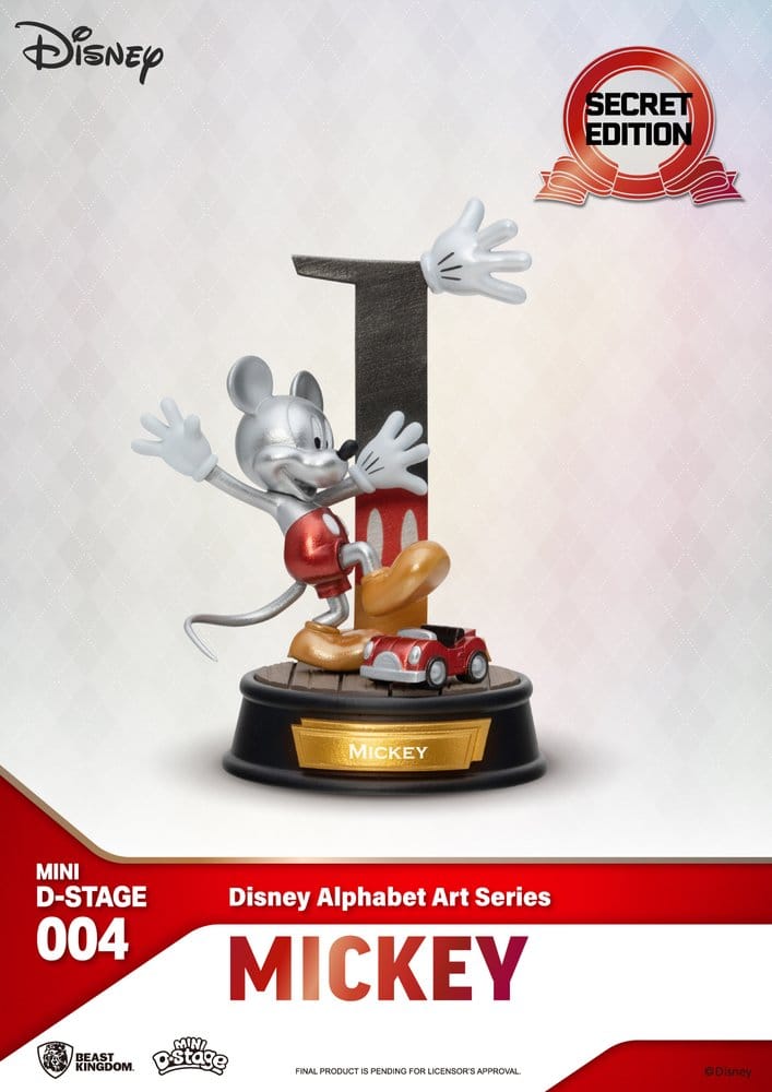 Disney pack 6 statuettes Mini Diorama Stage Alphabet Art 10 cm