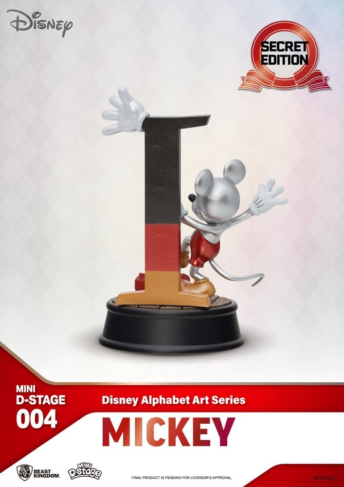 Disney pack 6 statuettes Mini Diorama Stage Alphabet Art 10 cm