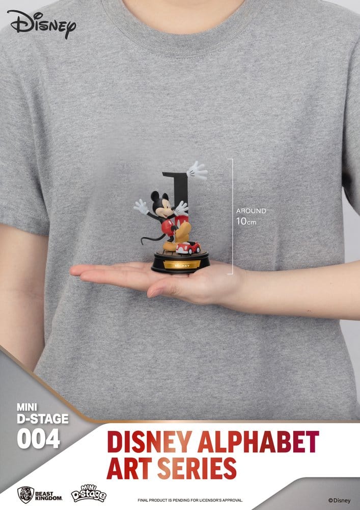 Disney pack 6 statuettes Mini Diorama Stage Alphabet Art 10 cm