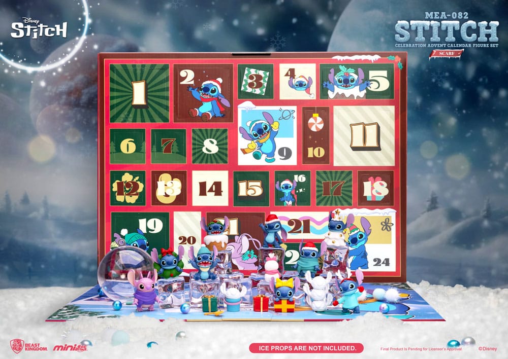 Lilo & Stitch calendrier de l'avent Mini Egg Attack Stitch celebration Figure Set (Cookie) 10 cm