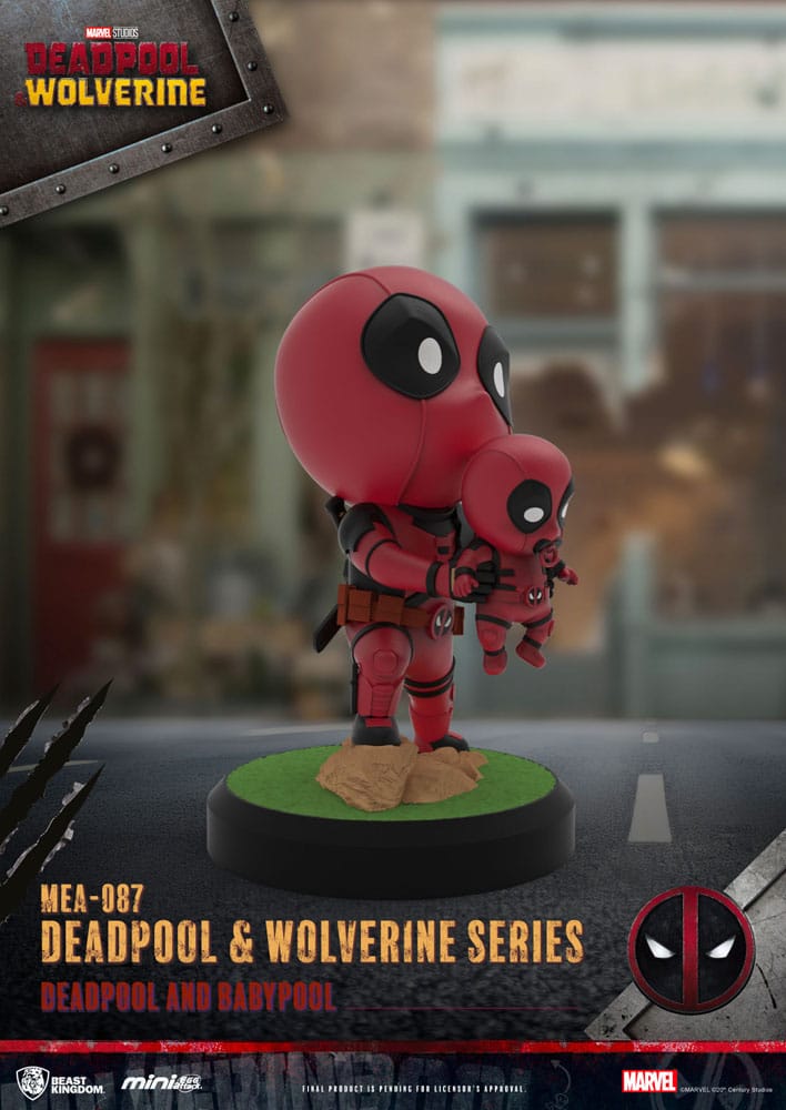 Deadpool 3 figurines Deadpool & Wolverine Series Mini Egg Attack Set 8 cm