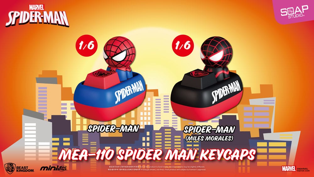 Spider Man assortiment figurines Mini Egg Attack Blind Box keycaps 5 cm (6)