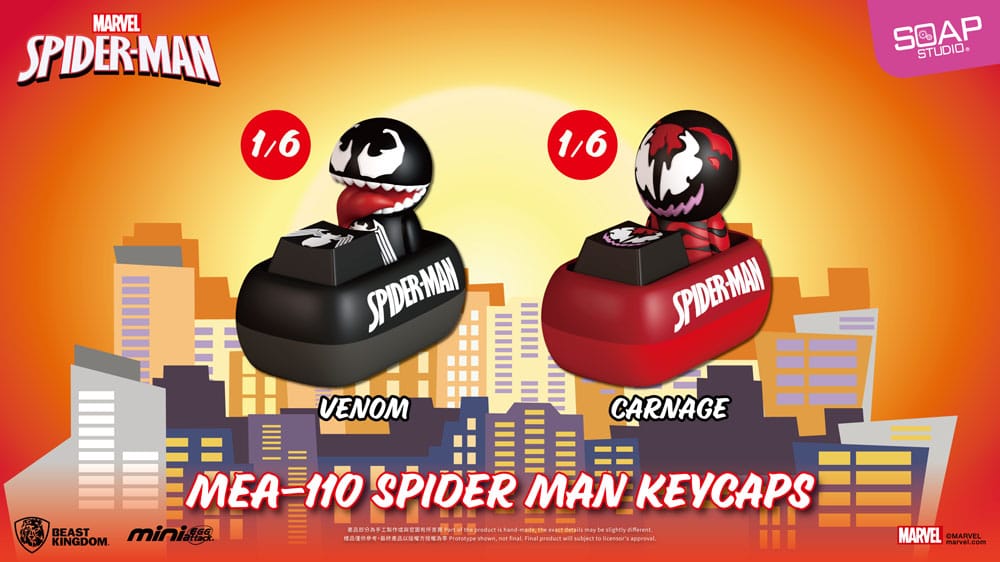 Spider Man assortiment figurines Mini Egg Attack Blind Box keycaps 5 cm (6)