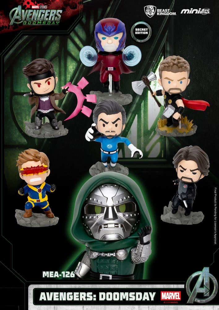 Marvel Figurines Mini Avengers Doomsday Blind Box Assortiment (6)