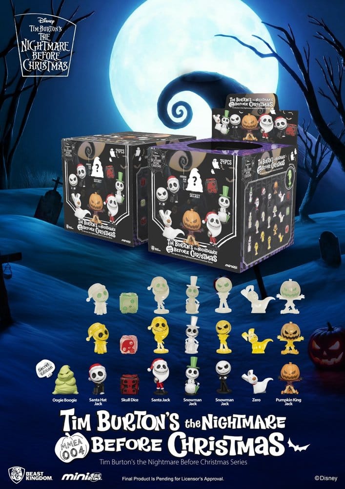L'Étrange Noël de monsieur Jack blind box assortiment Mini Mini Egg Attack figurines mini (12) (Glow in the Dark)