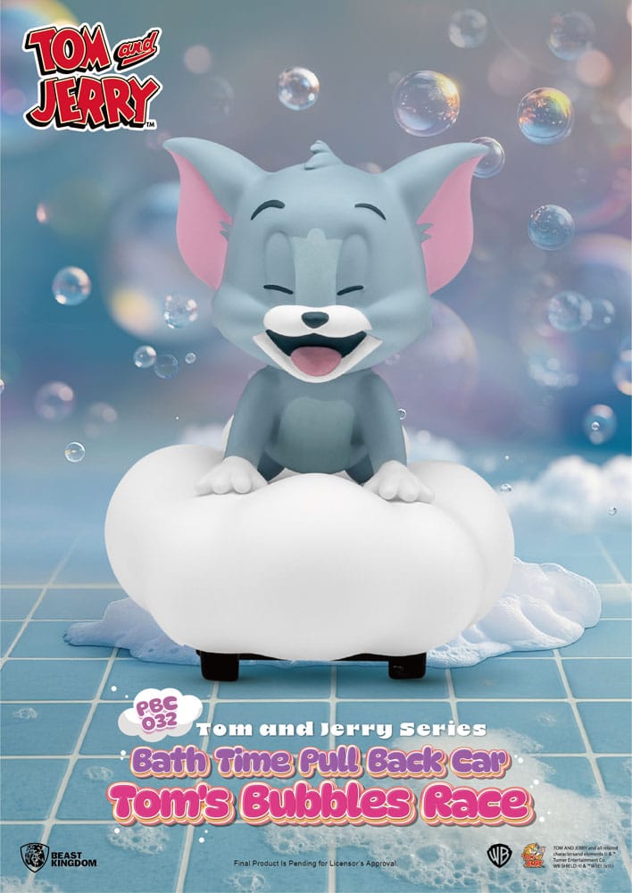 Tom & Jerry Pull Back Car Series pack 6 voitures à friction Bath Time Blind Box