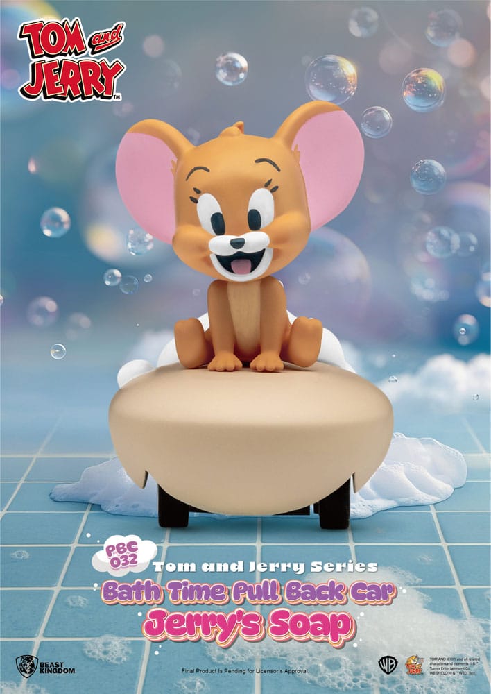 Tom & Jerry Pull Back Car Series pack 6 voitures à friction Bath Time Blind Box