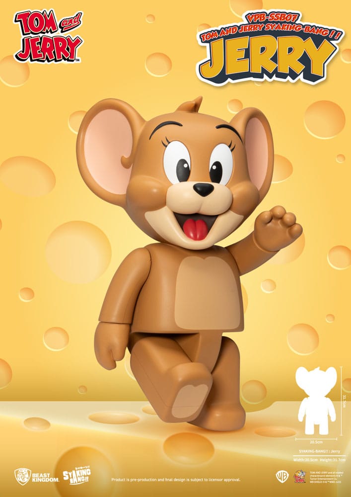 Tom & Jerry Syaking Bang Figurine en PVC Jerry 30 cm
