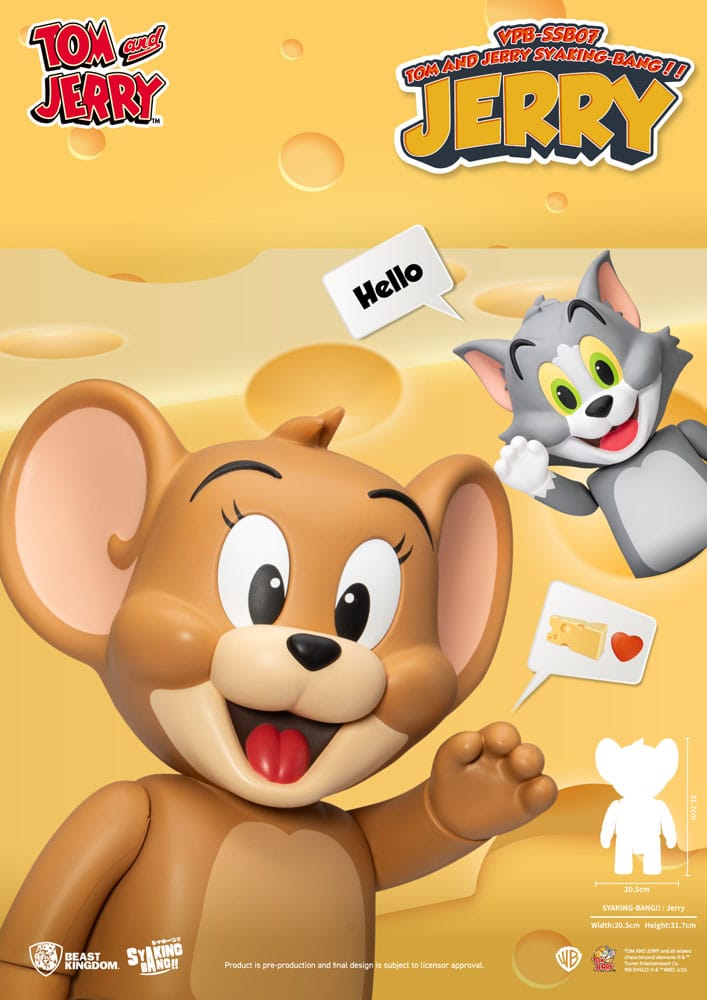 Tom & Jerry Syaking Bang Figurine en PVC Jerry 30 cm